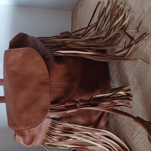 Mossimo supply CO. Drawstring fringe backpack